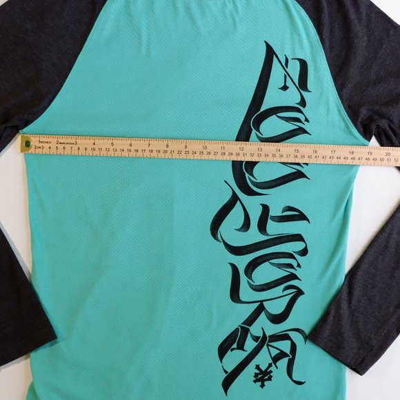 Zoo York Mens T Shirt Long Sleeves Size M Raglan - Picture 6 of 7